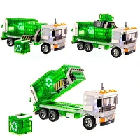 Ens. de jeu de briques de construction Laser Pegs, Collection Héros : Recycle Truck