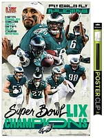 NFL Philadelphia Eagles - Super Bowl LIX Champions Wall Poster, 22.375" x 34" Framed