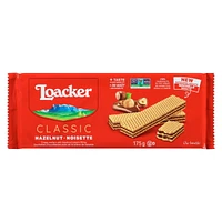 Loacker Wafer Hazelnut Baked Cookies 175GR, 175 g