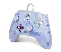 Manette câblée améliorée de PowerA pour Xbox Series X|S - Camo violet XboxX