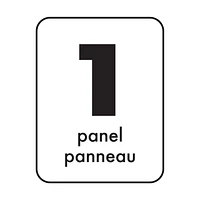 Panneau de tenture à œillets Mainstays en faux daim
