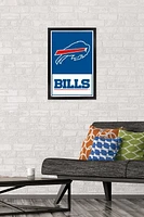 NFL Buffalo Bills - Logo 21 Wall Poster, 14.725" x 22.375" Framed