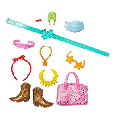 Barbie Assortiment Accessoires Thématiques pour Barbie, 11 pièces