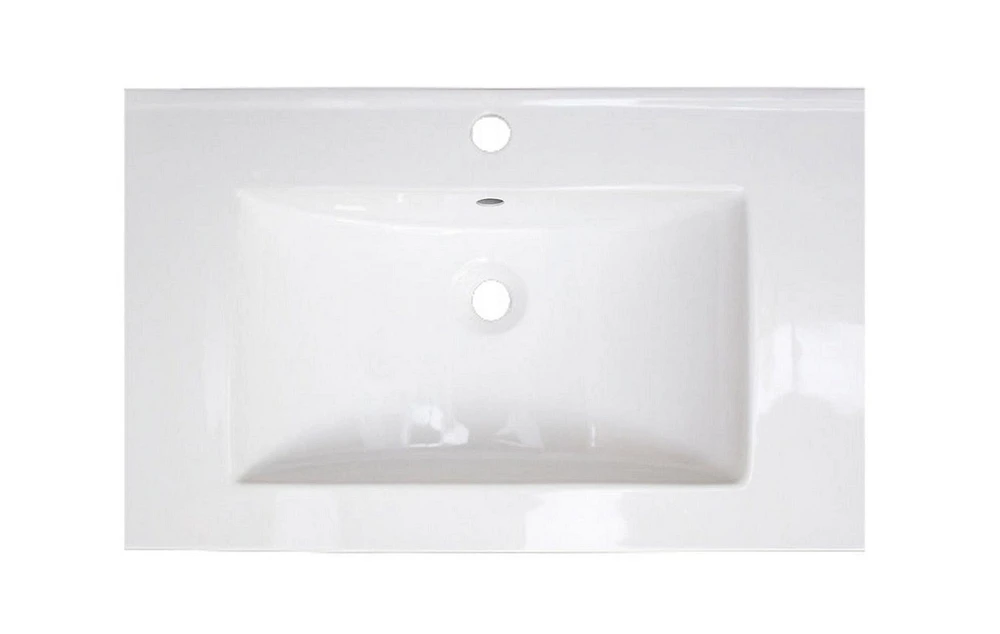 24 po. Ensemble de dessus en céramique W 1 trou de couleur blanche AI-24672