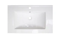 24 po. Ensemble de dessus en céramique W 1 trou de couleur blanche AI-24672