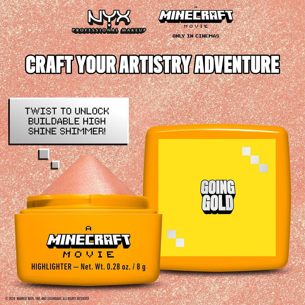 NYX Professional Makeup A MINECRAFT MOVIE Rare Highlight Balms