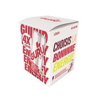 Boisson énergisante biologique à faible teneur en glucides GURU Lite 4 x 250 mL, canettes 4x250mL