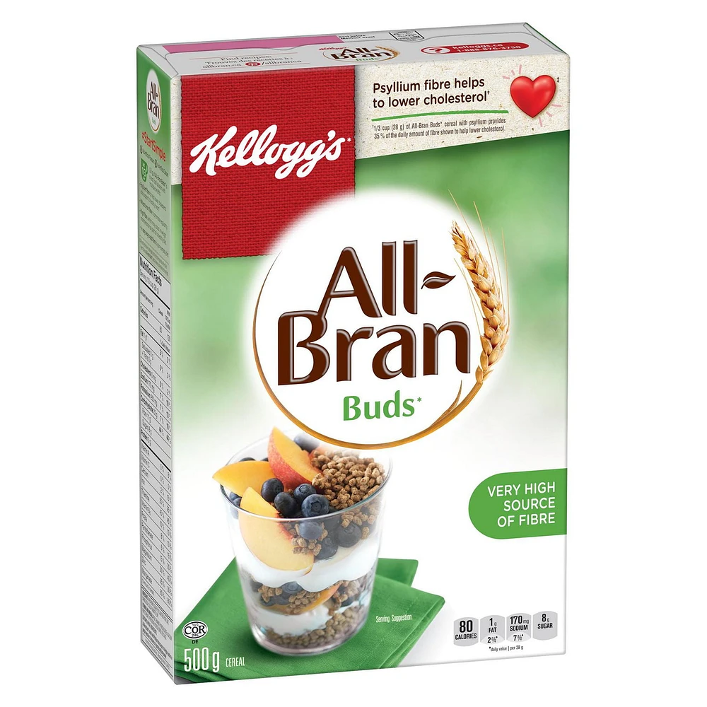 Kellogg's* All-Bran* Buds Cereal, 500 g, 500g