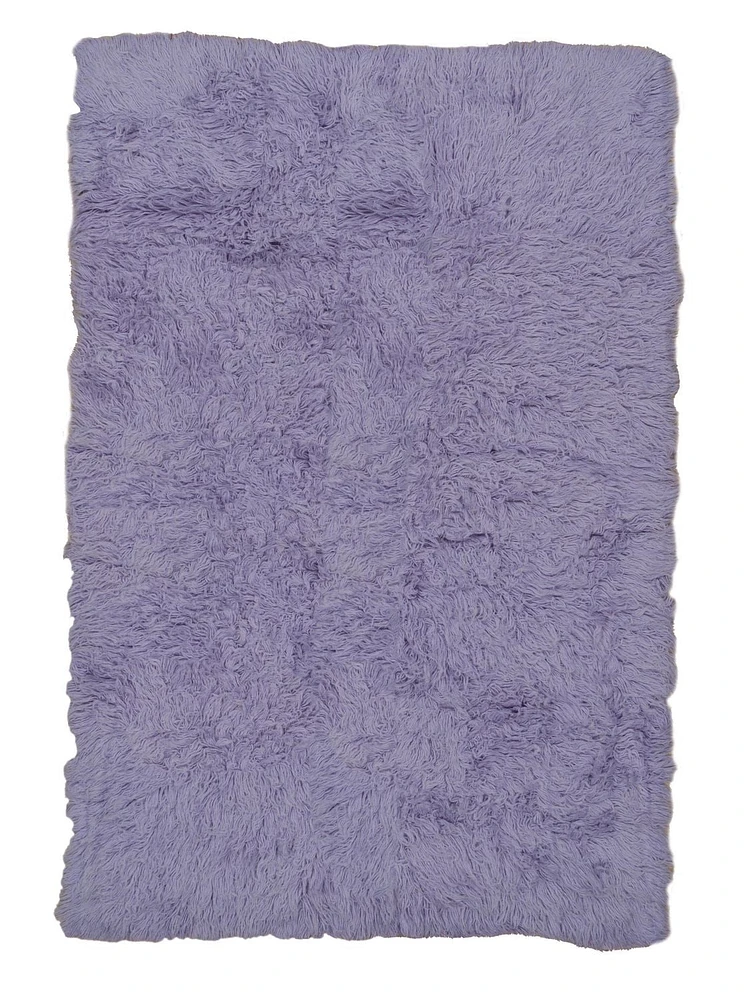 Tapis Nouveau Flokati 1400 gr de 5' x 8', Violet Pastel
