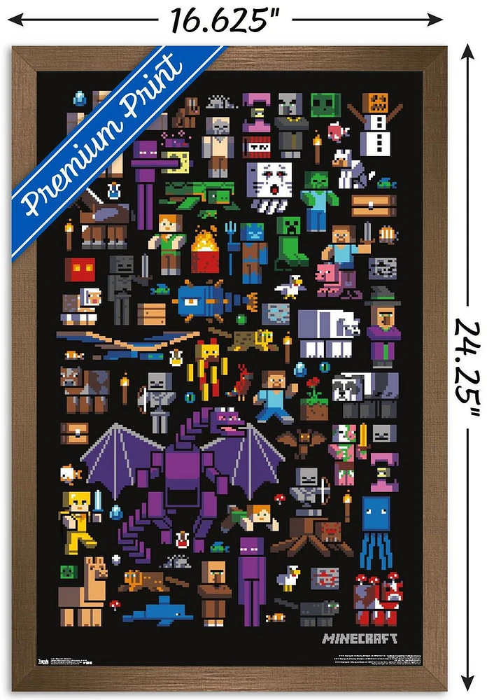 Minecraft - Mobbery Wall Poster, 22.375" x 34"