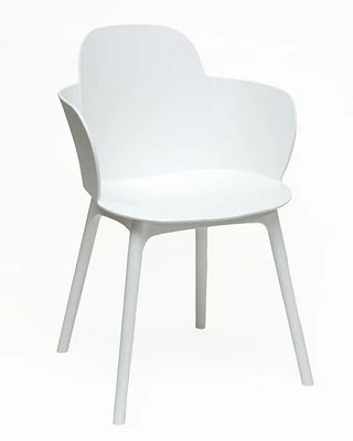 Dura Granada Set of 4 White Chairs