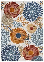 SAFAVIEH Cabana Garnet Tapis Floral Extérieur