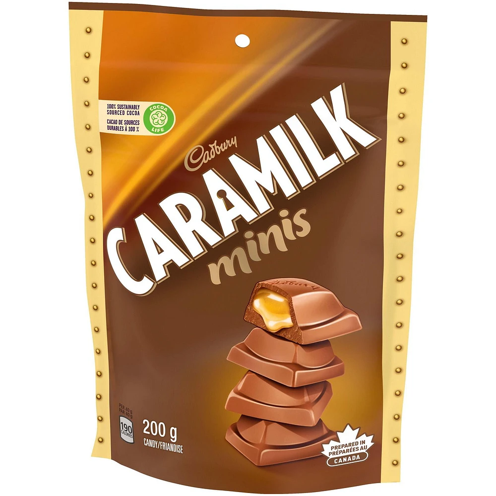 Cadbury Caramilk Chocolatey Candy Minis, 200 g