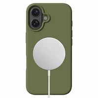 Blu Element Étui en Silicone avec MagSafe Olive pour iPhone 16