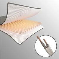 Jeté chauffant Sunbeam en micropeluche à carreaux gris ardoise,  4 réglages de chaleur, arrêt automatique après 4 heures, 127 cm x 152,4 cm (50 po x 60 po)
