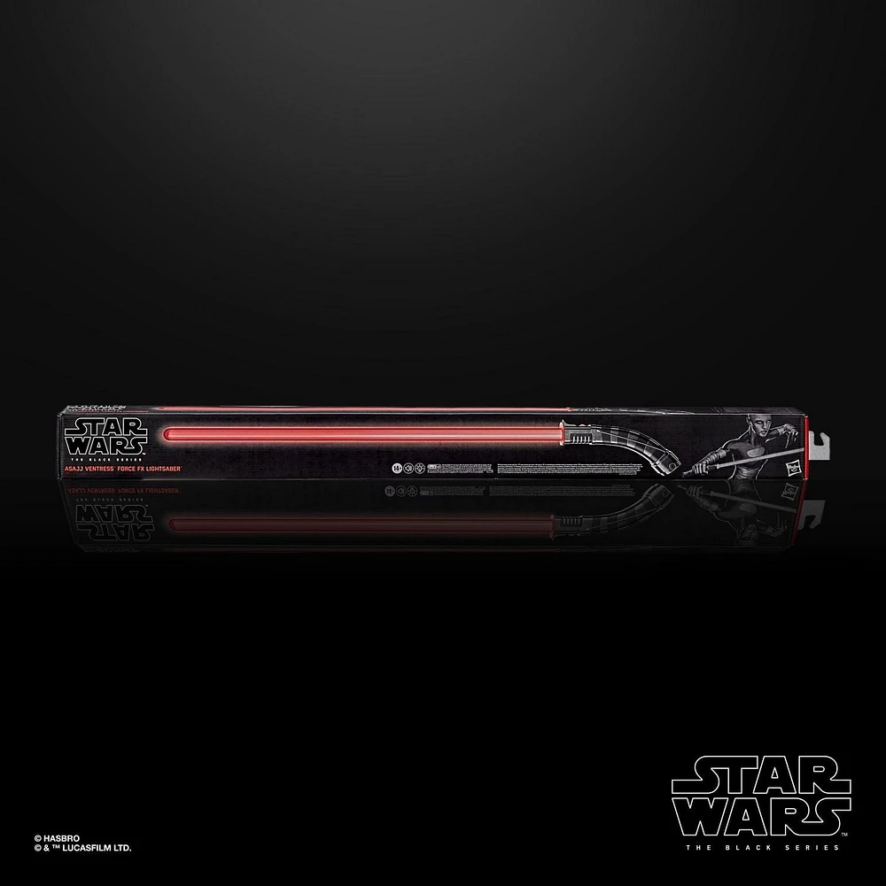 Star Wars The Black Series Asajj Ventress Force FX Lightsaber with LEDs and Sound Effects, Collectible Roleplay Item