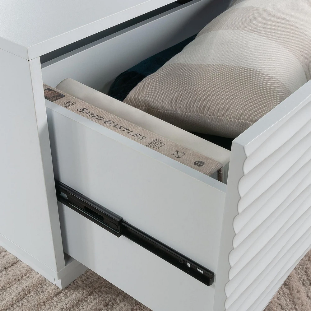 Sauder La Collection Morgan Main Table basse, Finition White, 434923