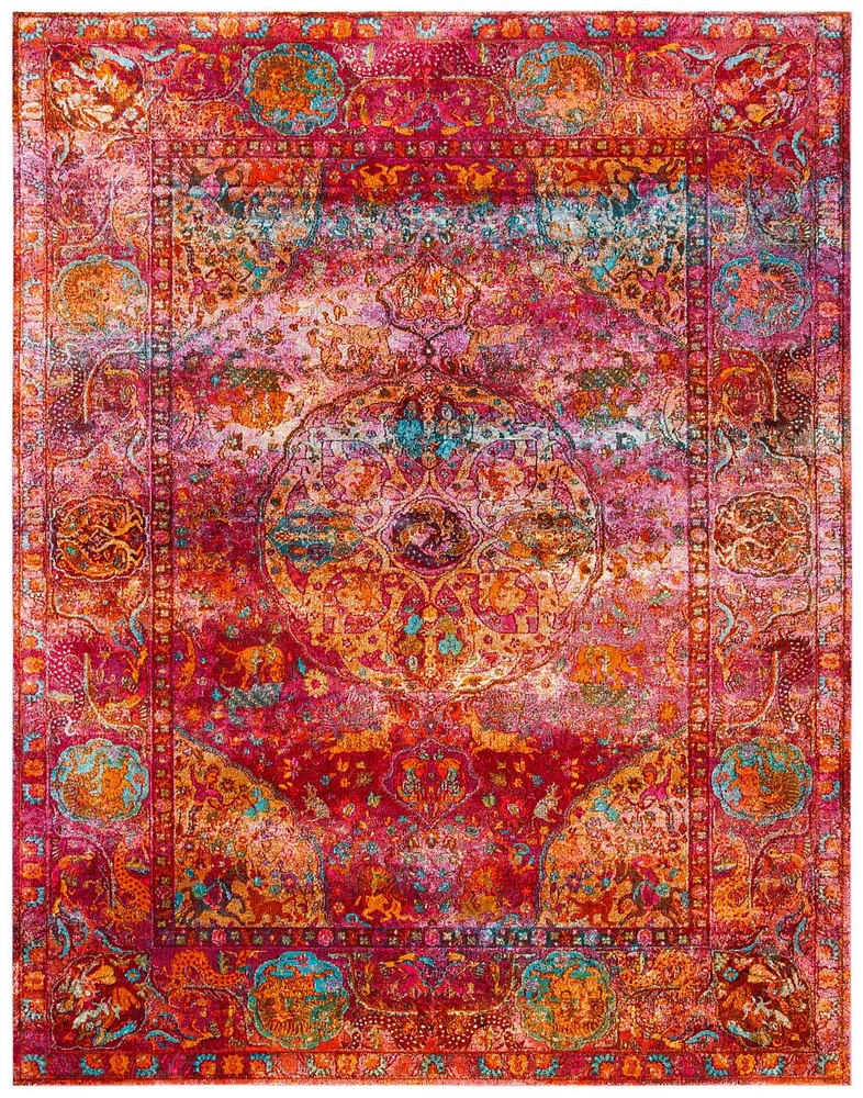 SAFAVIEH Luxor Metha Floral Bordered Area Rug