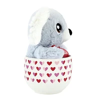 Way To Celebrate Valentine’s Day Plush Toy in Soup Mug