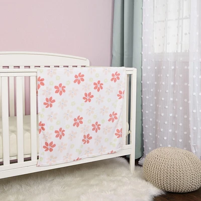 Couverture en peluche à fleurs George Baby
