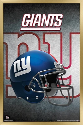 NFL New York Giants - Helmet 16 Wall Poster, 14.725" x 22.375" Framed