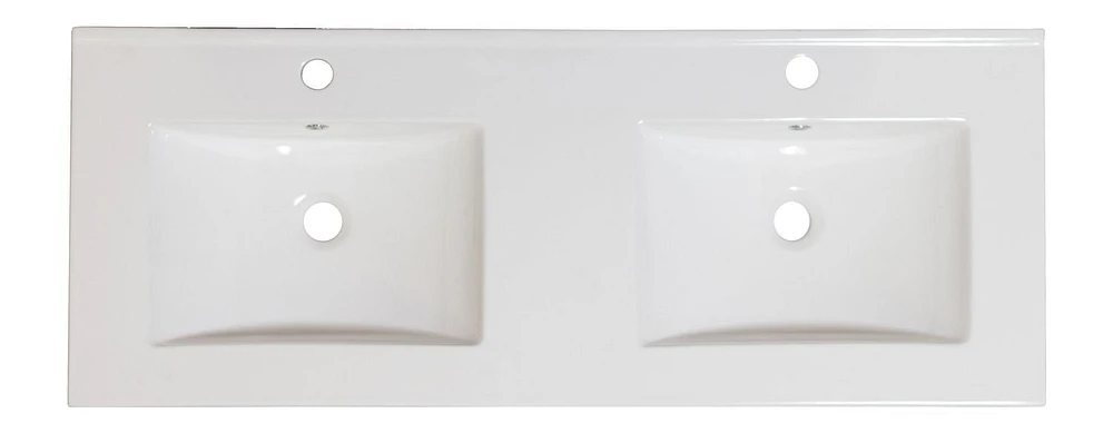 in. W Wall Mount Dawn Grey Vanity Set For 1 Hole Drilling AI