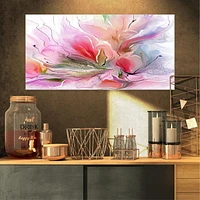 Designart Lovely Painted Floral Design Canvas Wall Art