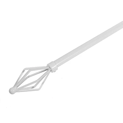 16 / 19Mm Set Métal Drapé Pole (Vertex - Blanc) (28-48)