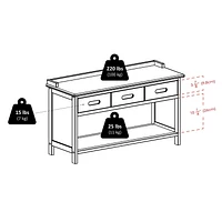 Adriana banc de rangement & paniers