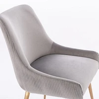 Henry III Dining Chair Set of 2 – Elegant Velvet Dining Accent Chairs with Comfortable Upholstery, Gold Legs, and Stylish Handle Detail on the Back, Perfect for Modern Dining Spaces