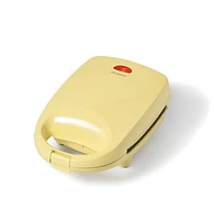 RICARDO Mini Plaque de Cuisson, Surface De Cuisson Compacte Antiadhésive, 4 Moules En Silicone, Chauffage Uniforme Haut Et Bas, Poignée Froide, Système De Verrouillage, Facile À Nettoyer