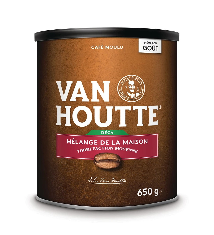 Van Houtte®  Mélange de la maison original décaféiné torréfaction moyenne café moulu