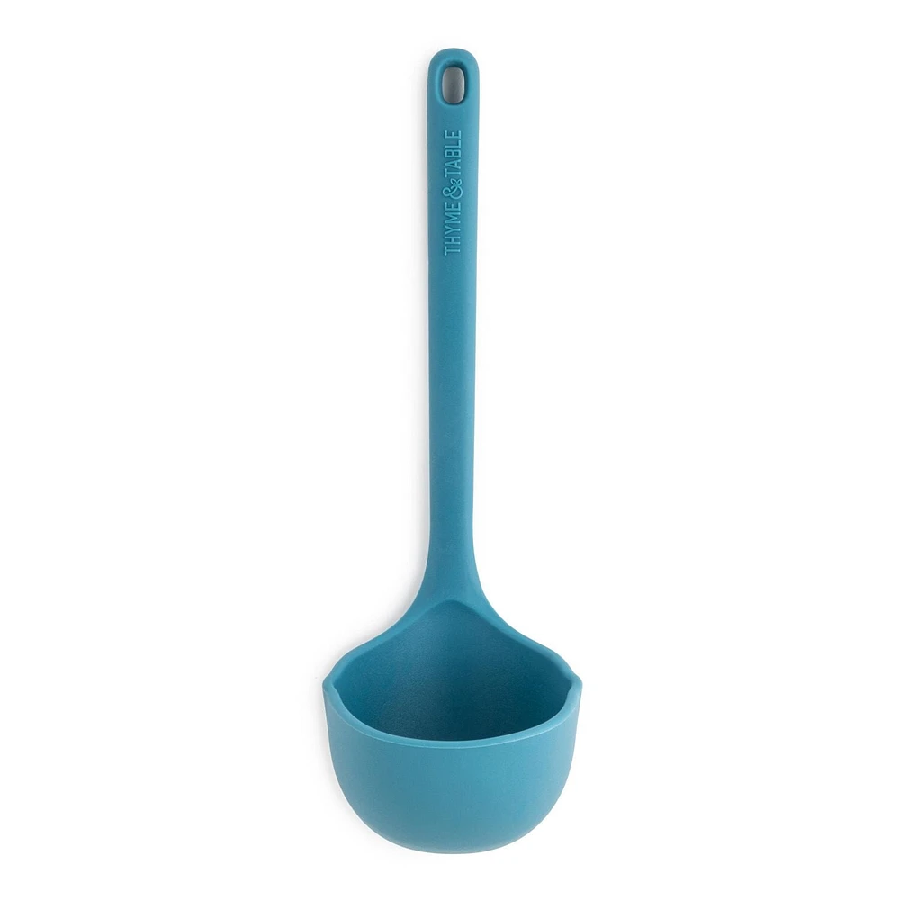 Thyme & Table Louche en Silicone Bleue