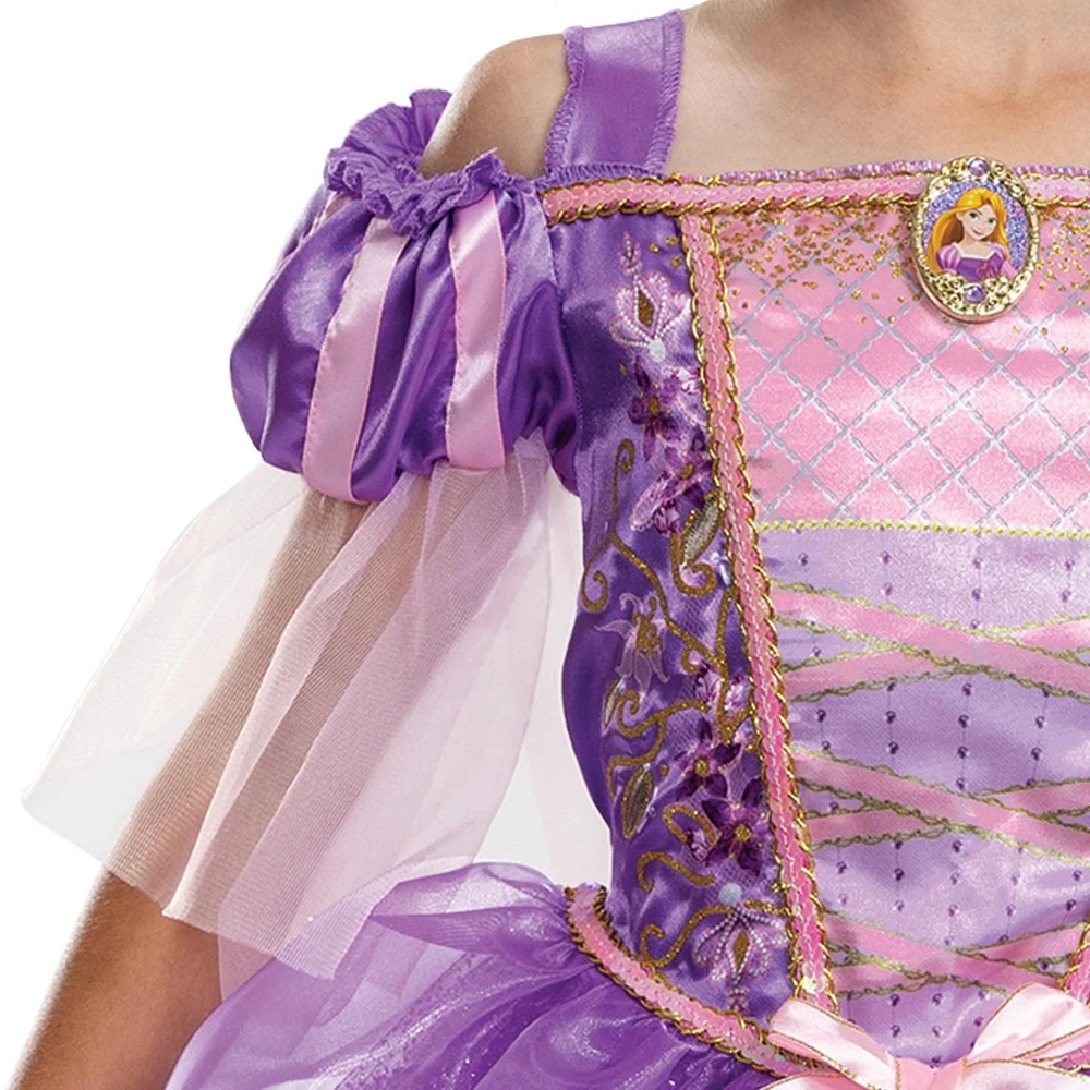 Costume classique de la princesse Disney Rapunzel de l’enfant