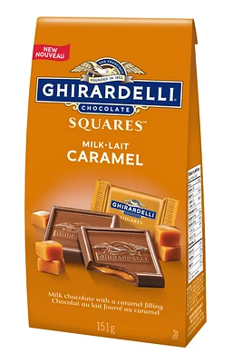 GHIRARDELLI Milk Chocolate Caramel Squares, 151-Gram Bag, Chocolate Caramel Squares