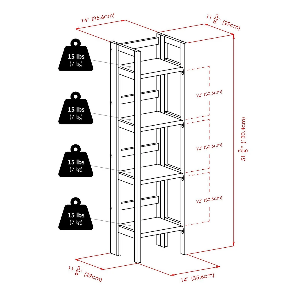 Winsome 20852 Folding Shelf