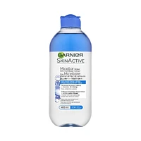 Skinactive Eau micellaire d'extrait de fleur de centaurée, Tout-en-1 Eau micellaire  Peau délicate et yeux, 400 ml Eau micellaire, 400 ml