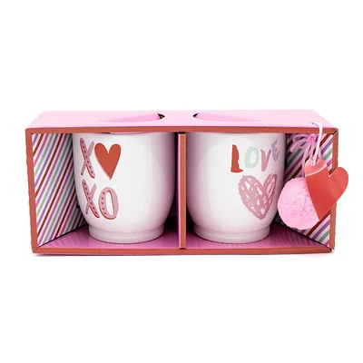 10.15oz Ceramic Mug, mug set of 2 (Xoxo, Love)