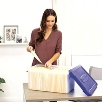Bankers Box 20” Storage Bin, Heavy-duty, durable plastic construction