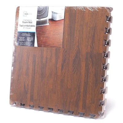 Mainstays Interlocking Foam Mat, Wood interlocking foam mat