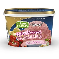 Island Farms Strawberry and White Chocolate Ice Cream