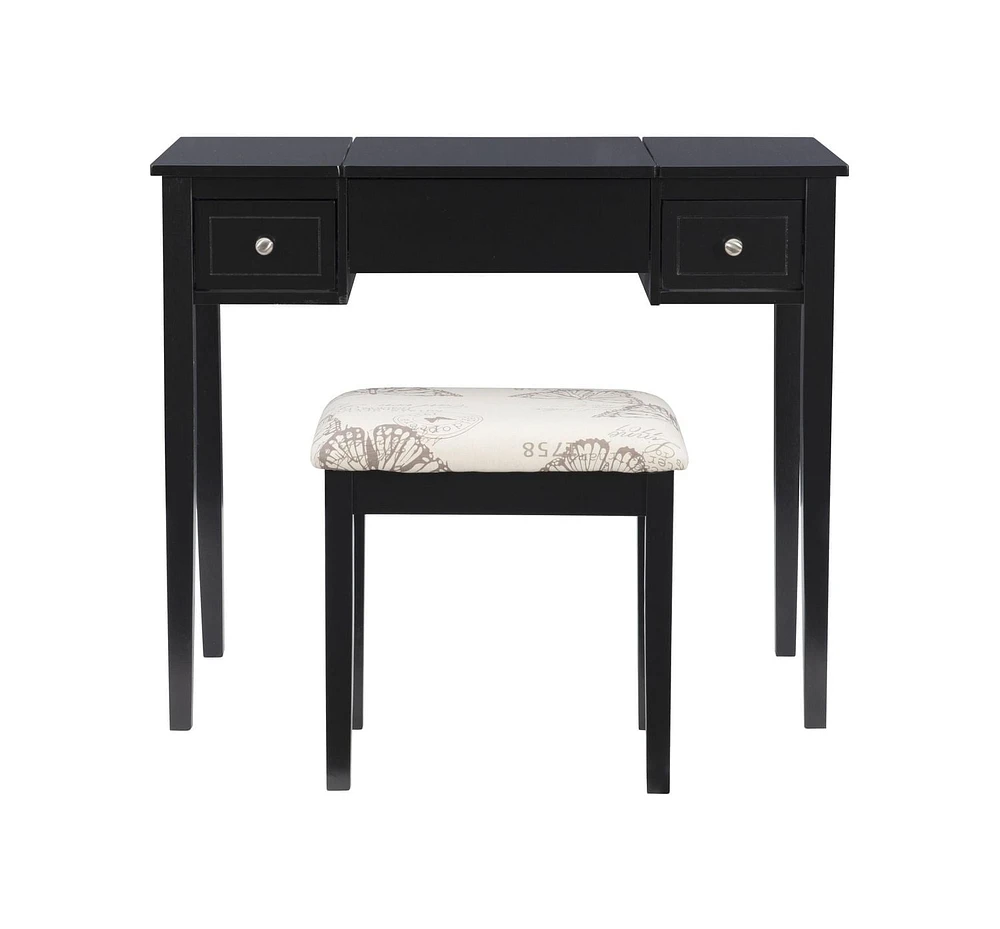 Joanna Black Butterfly Vanity Set