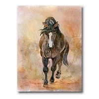 Designart Portrait De Beau Cheval Alezan II Art mural sur toile