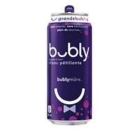 Bubly Blackberry Sparkling Water 473 mL, Can, 473mL.