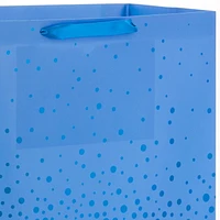 Hallmark 20" Gift Bag–Blue Foil Ombré Dots