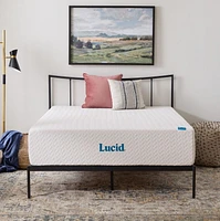 Matelas Lucid Bliss en mousse à mémoire de forme infusée de gel de 8 po, sensation moelleuse, matelas de complet