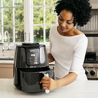 Ninja AF100C, 4-Quart Air Fryer, Black, 1550W, Non-stick basket