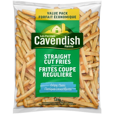 Value Pack Crispy Classic Straight Cut Fries, 1.8Kg