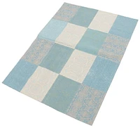 ECARPETGALLERY 5'8" x 7'8" Contemporary Collage Handmade Area Rug for Living Room, Dining Room and Bedroom in Grey