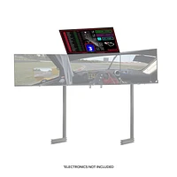 NEXT LEVEL RACING® ELITE FREESTANDING OVERHEAD / QUAD MONITOR STAND ADD-ON- BLACK EDITION [NLR-E038]